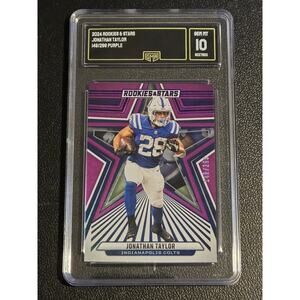 2024 Panini Rookies & Stars #42 Jonathan Taylor Purple GMA 10 #/299